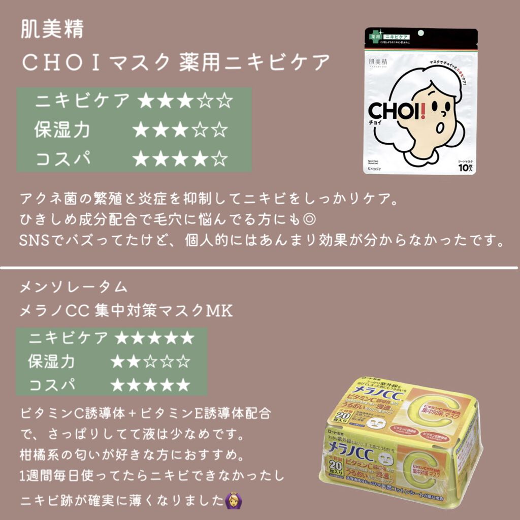 CHOI薬用マスク ニキビケア ［医薬部外品］/肌美精/シートマスク・パックを使ったクチコミ（3枚目）