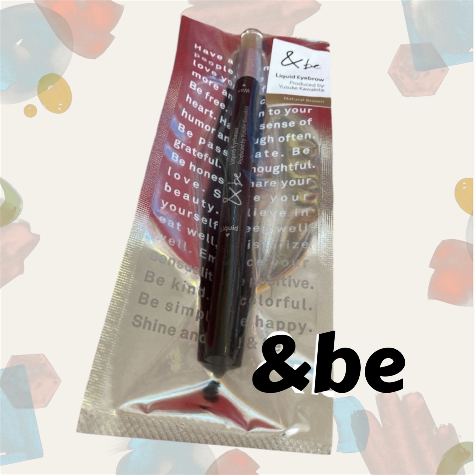 &be リキッドアイブロウ ナチュラルブラウン/＆be/リキッドアイブロウを使ったクチコミ（1枚目）