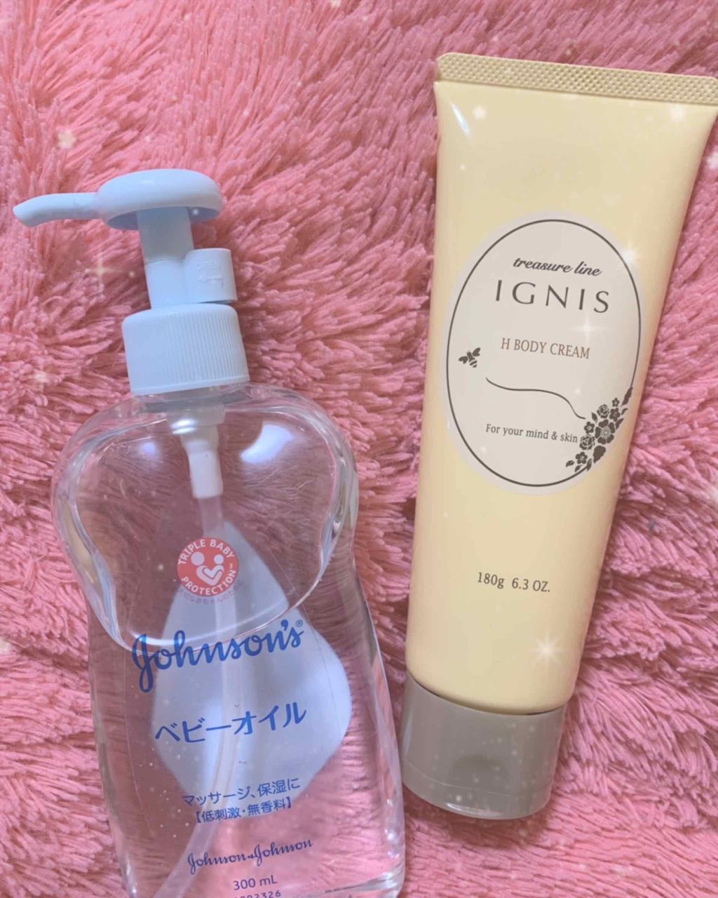 ジョンソン ベビーオイル 無香料/ジョンソンベビー/ボディオイルを使ったクチコミ（1枚目）