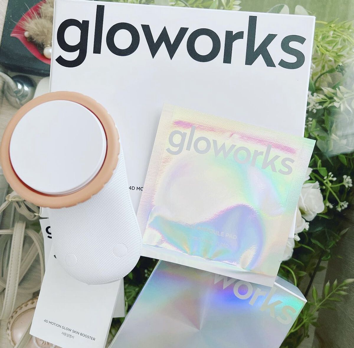 新入荷 流行 gloworks 4Dモーションスキンブースターフィリアンプルパッド