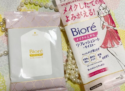 メイクの上からリフレッシュシート うるおいしっとりタイプ/ビオレ/フェイスシートを使ったクチコミ(2枚目)