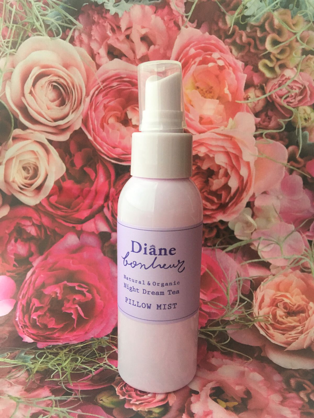 ダイアンボヌール おやすみピローミスト ナイトドリームティーの香り/ダイアン/ファブリックミストを使ったクチコミ（1枚目）