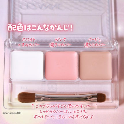 パレットコンシーラー ハイカバー/CEZANNE/パレットコンシーラーを使ったクチコミ(3枚目)