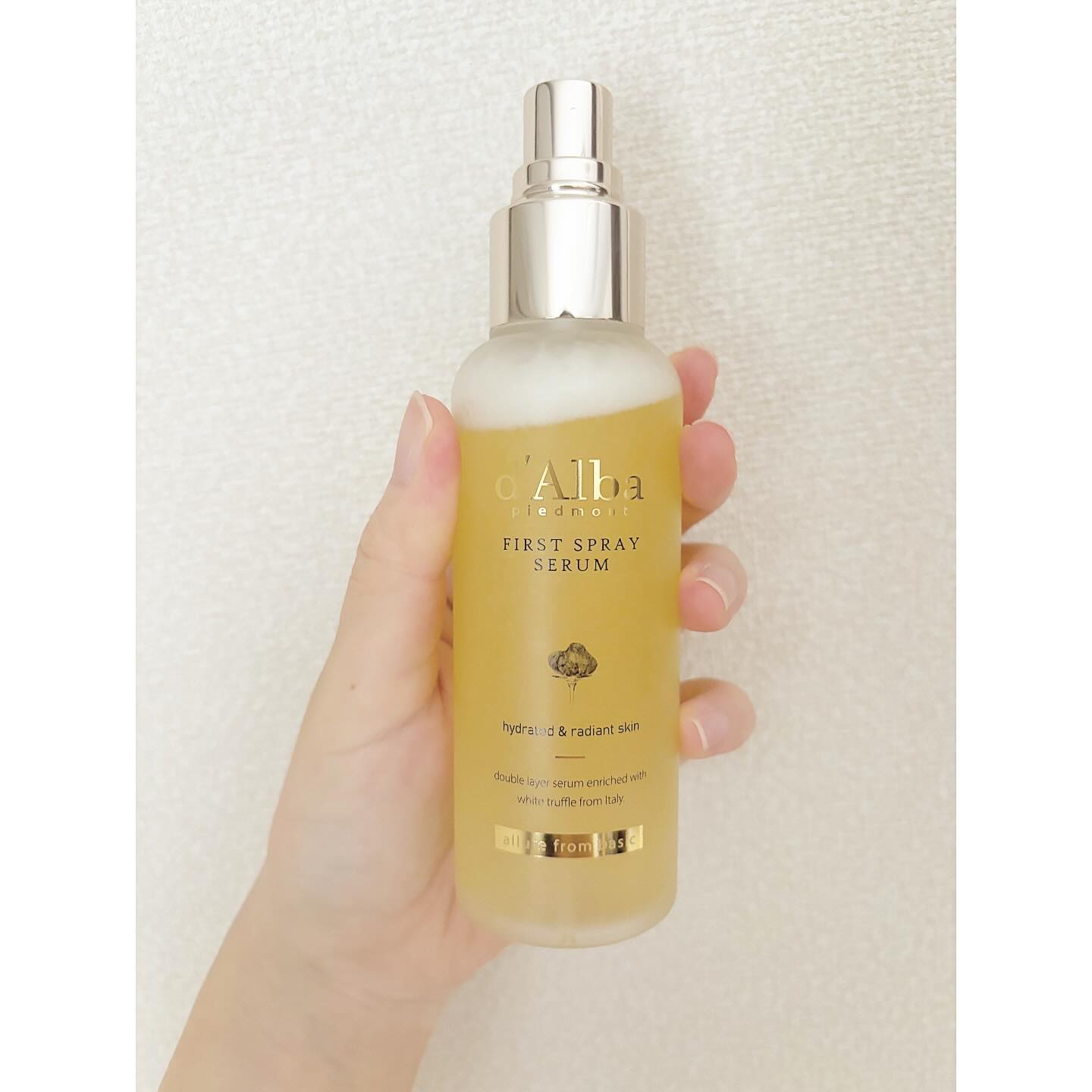 ダルバ ホワイトトリュフファーストスプレーセラム/ダルバ/ミスト状化粧水を使ったクチコミ（2枚目）