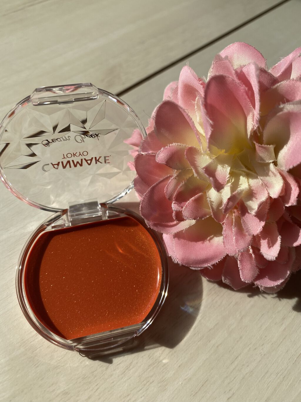 クリームチーク 22 みかんシャーベット/キャンメイク/ジェル・クリームチークを使ったクチコミ（2枚目）