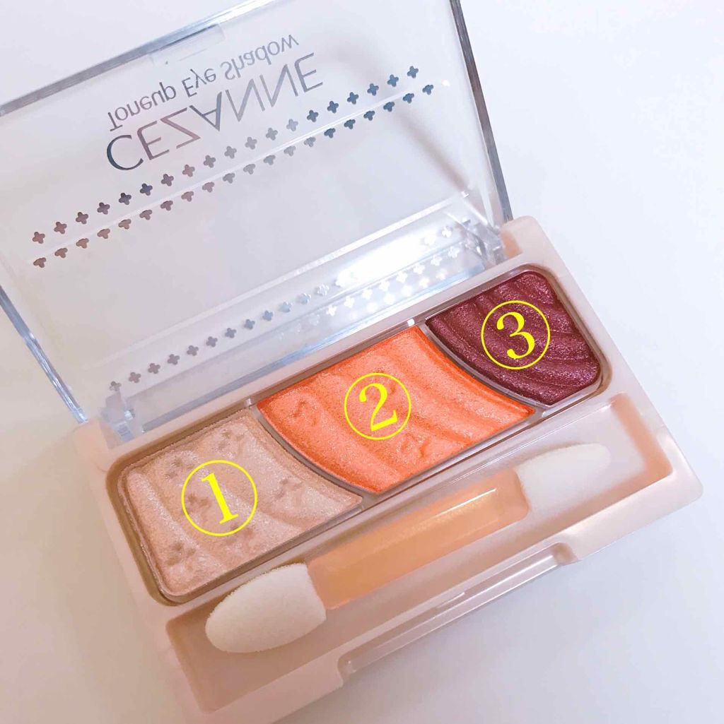 トーンアップアイシャドウ/CEZANNE/アイシャドウパレットを使ったクチコミ(3枚目)