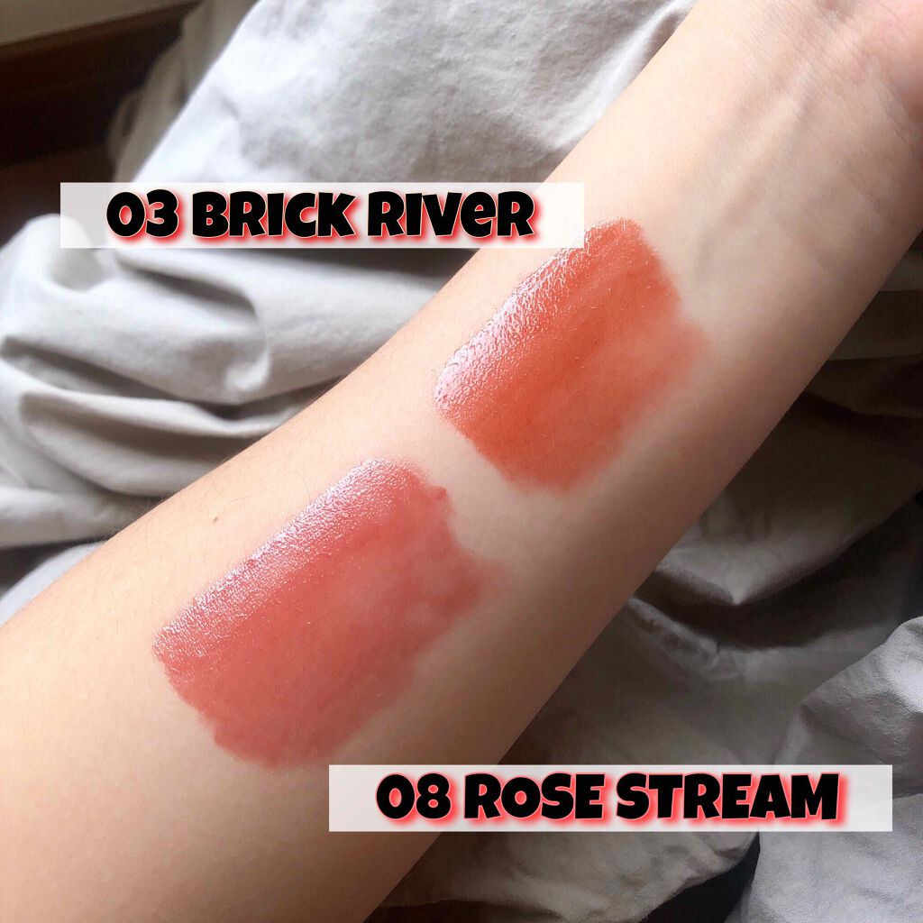 グラスティングウォーターティント/rom&nd/リップティントを使ったクチコミ（2枚目）