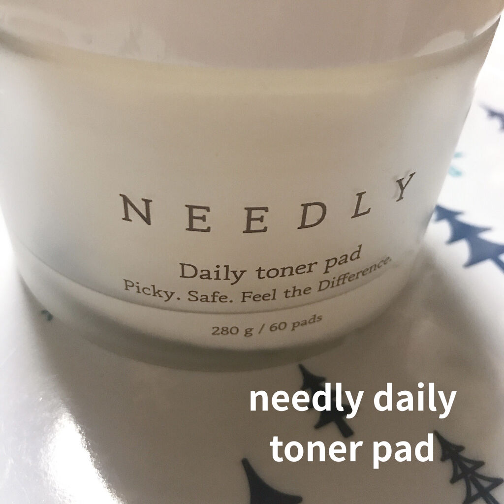 【商品名】NEEDLY デイリートナーパッド
【商品の特徴】パッドが大きい！
【使用感】さっぱりとしたトナーパッドで匂いもほのかにさわやかなな香りがして使い勝手が良さそう！
【良いところ】デイリー使いできる、パッケージがシンプルにオシャレ✨
