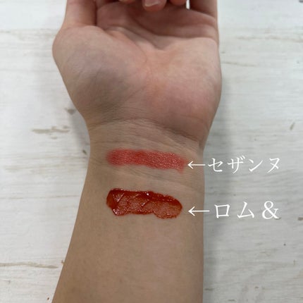 ラスティンググロスリップ/CEZANNE/口紅を使ったクチコミ(4枚目)