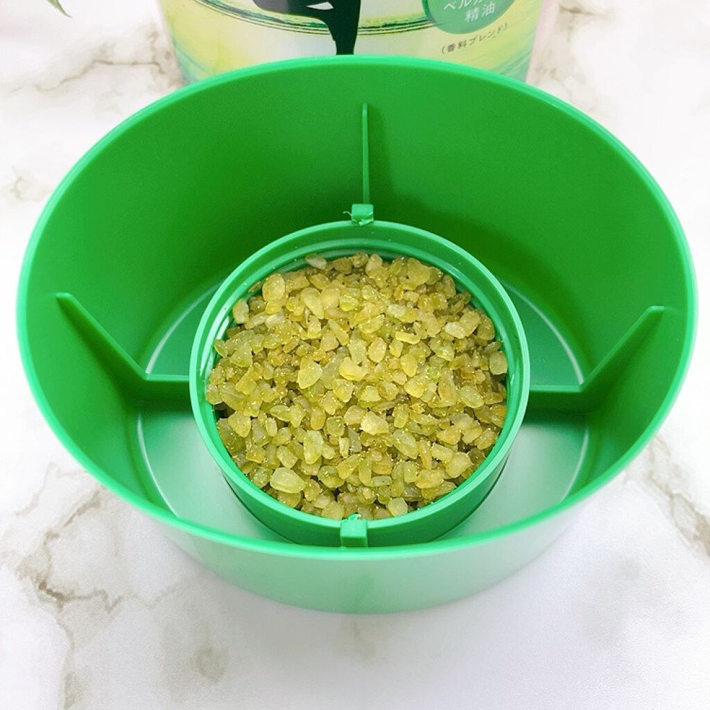 Ayur Time（アーユルタイム） レモングラス＆ベルガモットの香り 720g/アーユルタイム/無機塩系入浴剤を使ったクチコミ（3枚目）