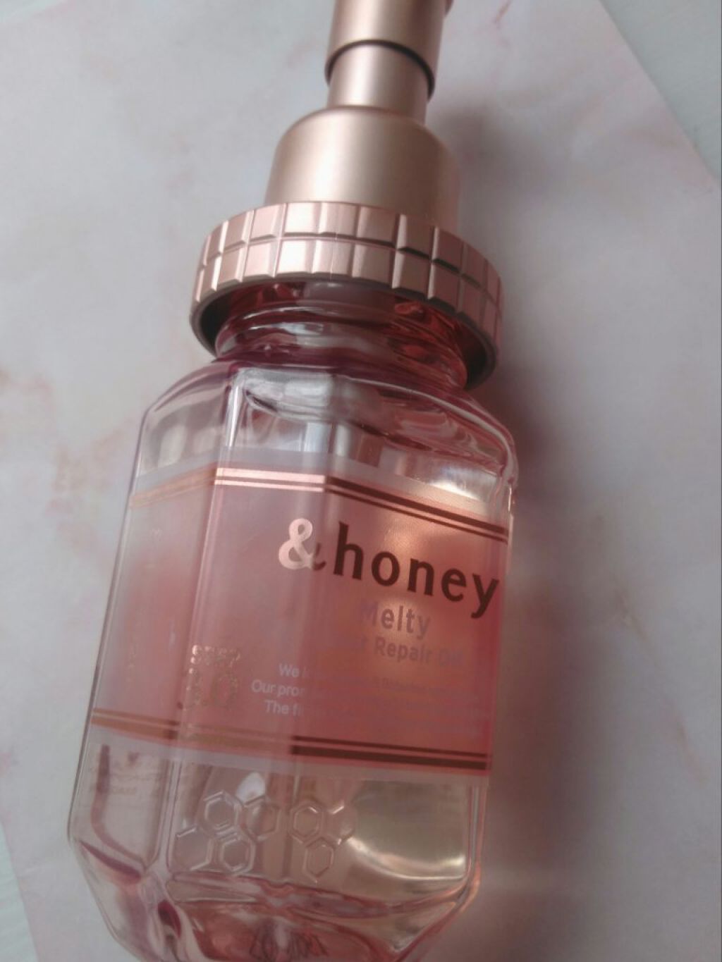 &honey メルティ モイストリペア ヘアオイル 3.0/&honey/ヘアオイルを使ったクチコミ（3枚目）
