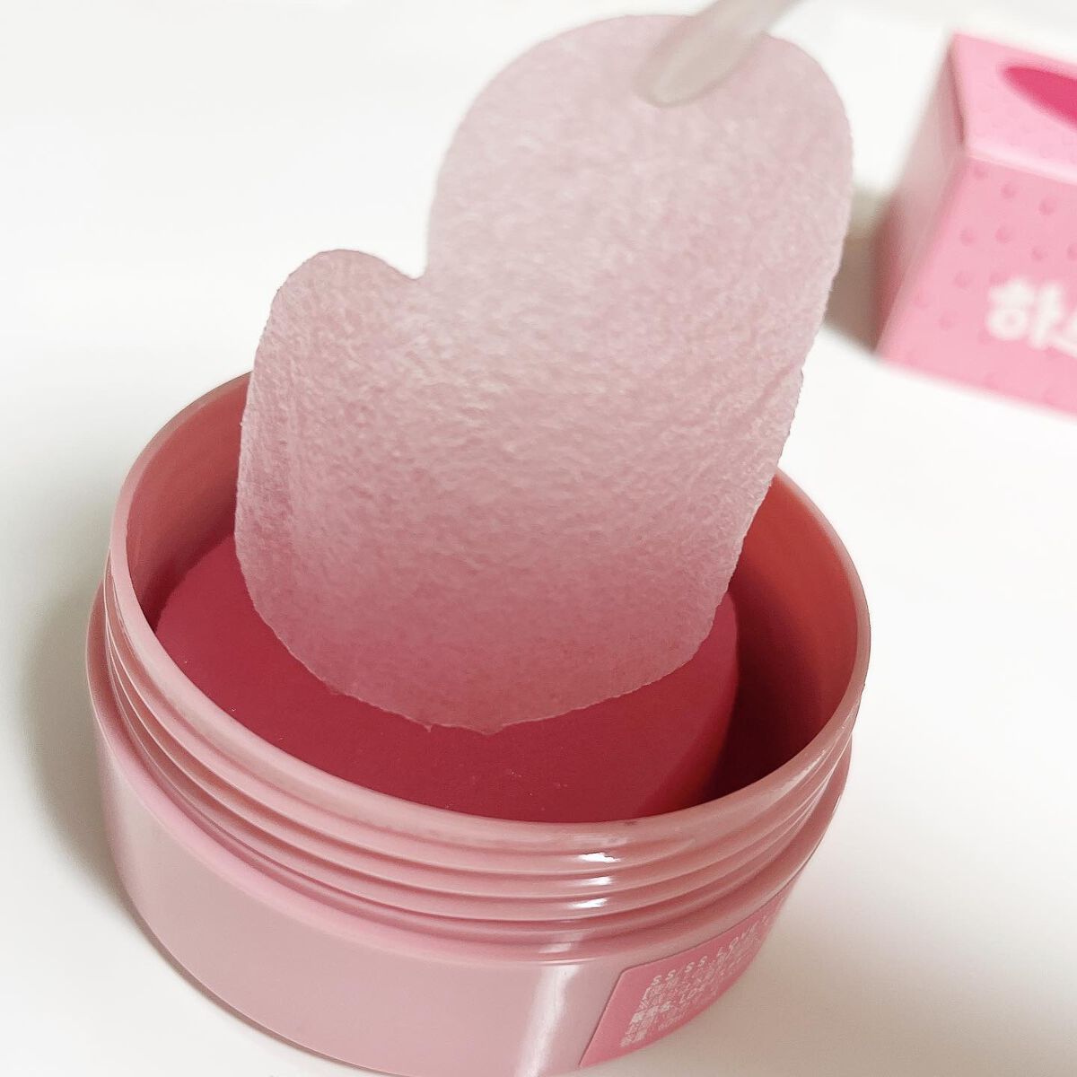 LOVEY-DOVEY モイスチャーハートパッチ/SS/SS(スッ)/シートマスク・パックを使ったクチコミ(4枚目)