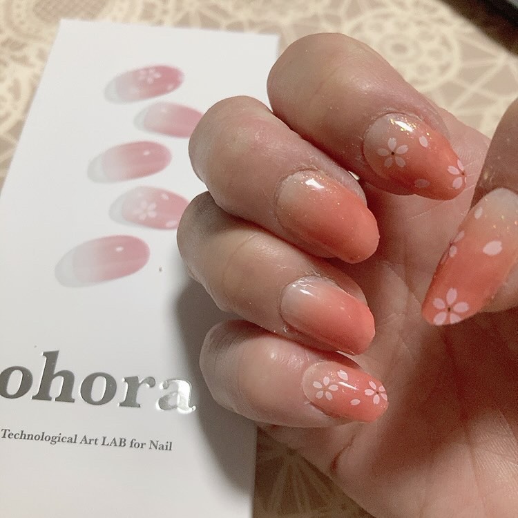 セミキュアジェルネイル（ハンド）｜ohoraの口コミ - #ohora の#桜