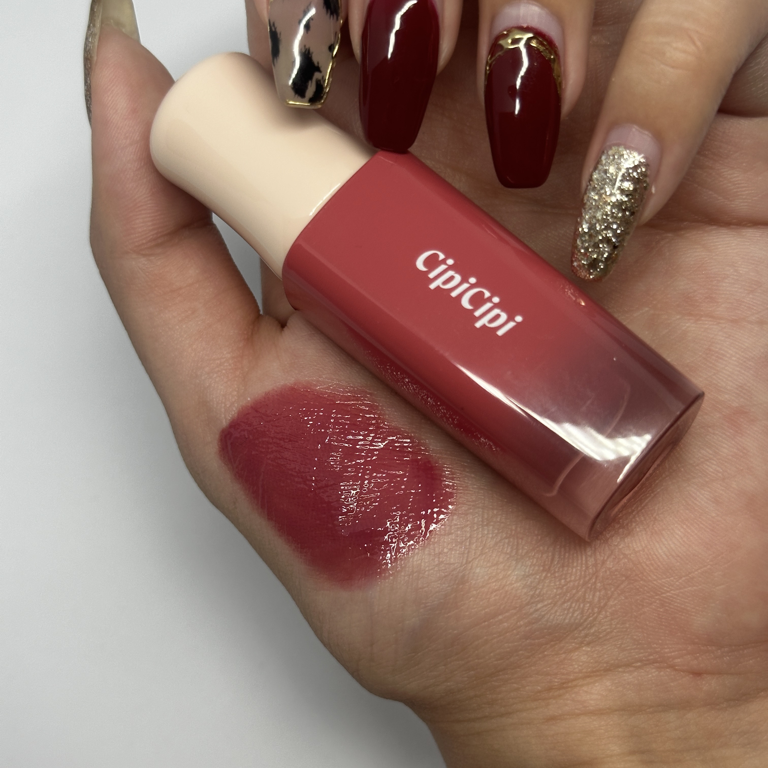 デューイフィルムティント 10 チアフルピンク/CipiCipi/リップティントを使ったクチコミ（3枚目）