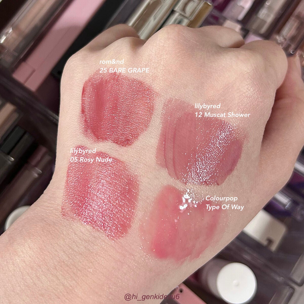 ジューシーラスティングティント/rom&nd/リップティントを使ったクチコミ(3枚目)