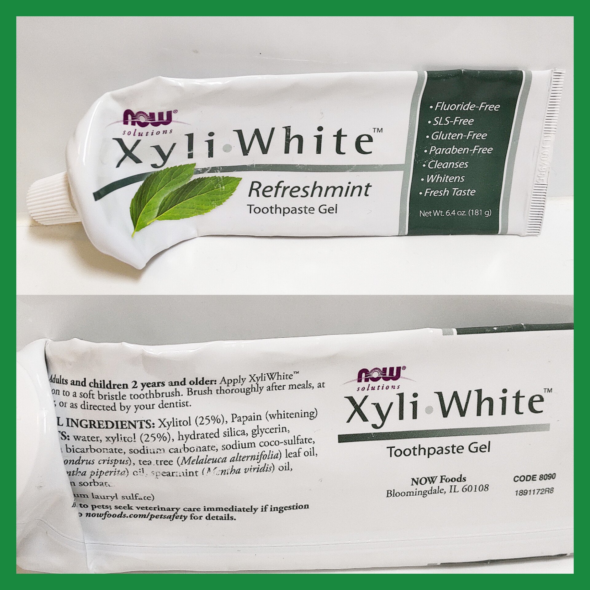 XyliWhite Toothpaste Gel Refreshmint/Now Foods/歯磨き粉を使ったクチコミ（1枚目）