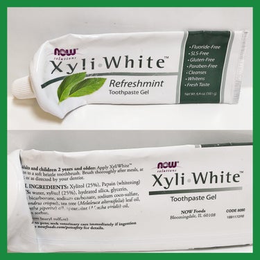 XyliWhite Toothpaste Gel Refreshmint/Now Foods/歯磨き粉を使ったクチコミ（1枚目）