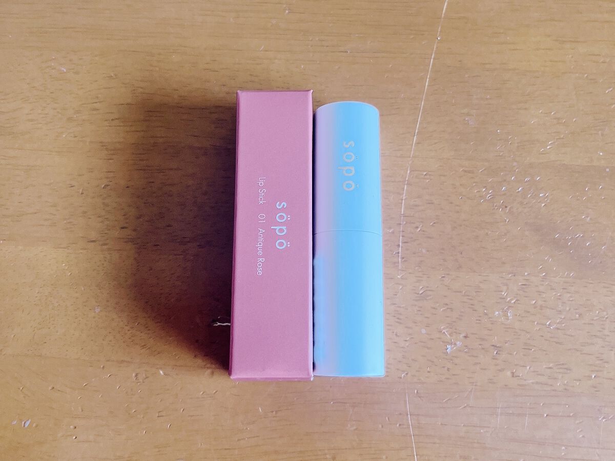 リップスティック 01/sopo/口紅を使ったクチコミ（2枚目）
