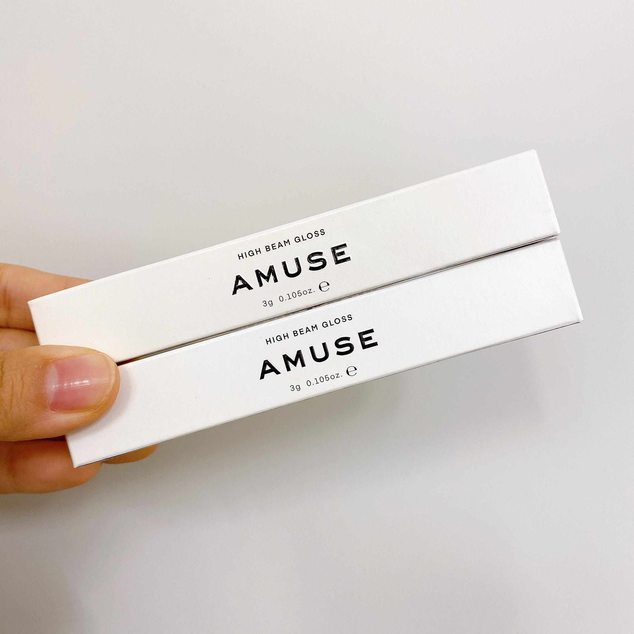 ハイビーム グロス 010 Nude Coral ヌードコーラル/AMUSE/リップグロスを使ったクチコミ（2枚目）