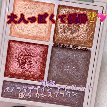パノラマデザイン アイパレット/Visée/アイシャドウパレットを使ったクチコミ(1枚目)