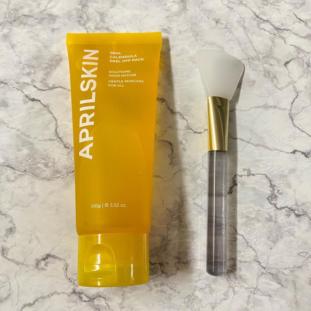 リアルカレンデュラピールオフパック/APRILSKIN/ピーリングを使ったクチコミ（1枚目）