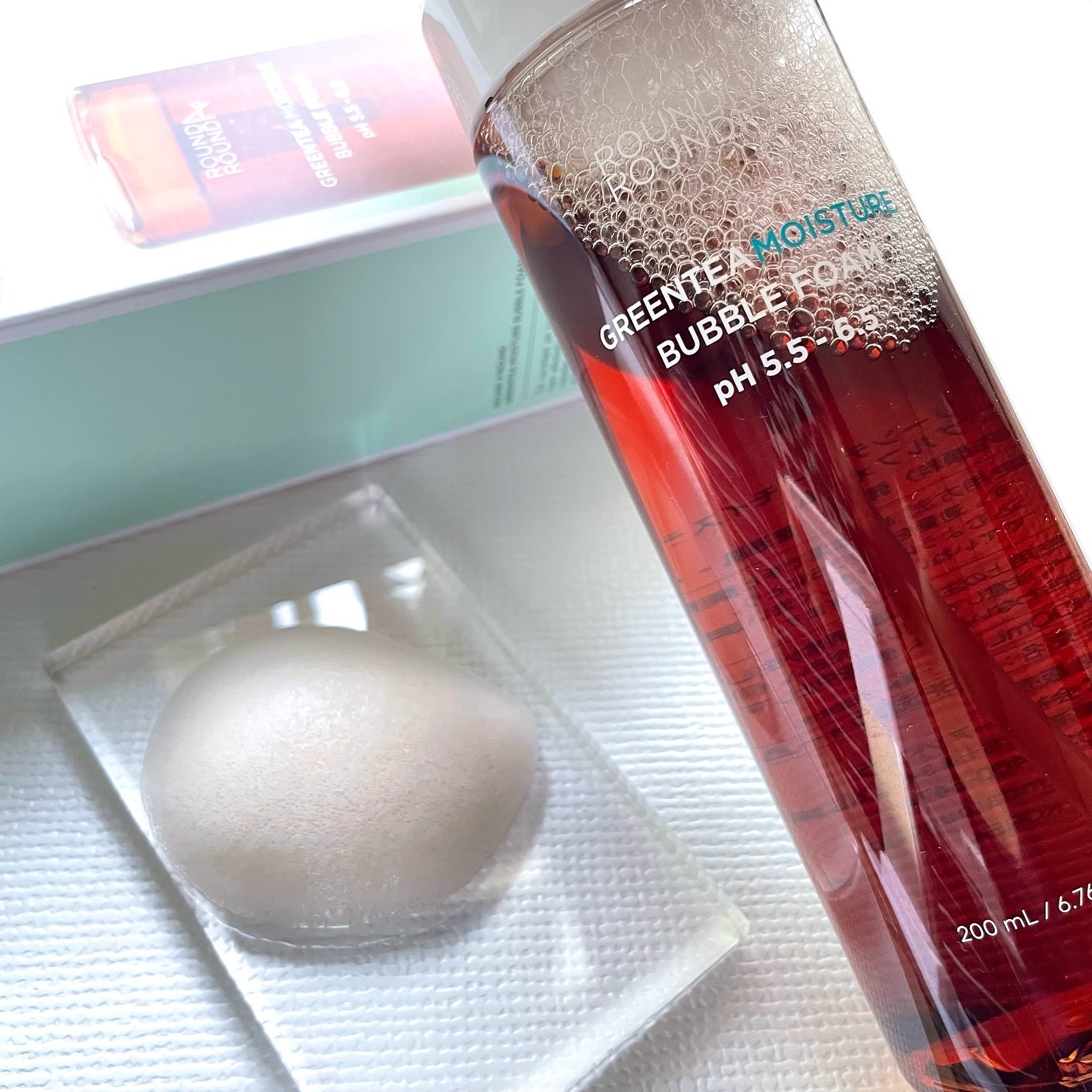 グリーンティーモイスチャーバブルフォーム/ラウンドアラウンド/泡洗顔を使ったクチコミ（3枚目）