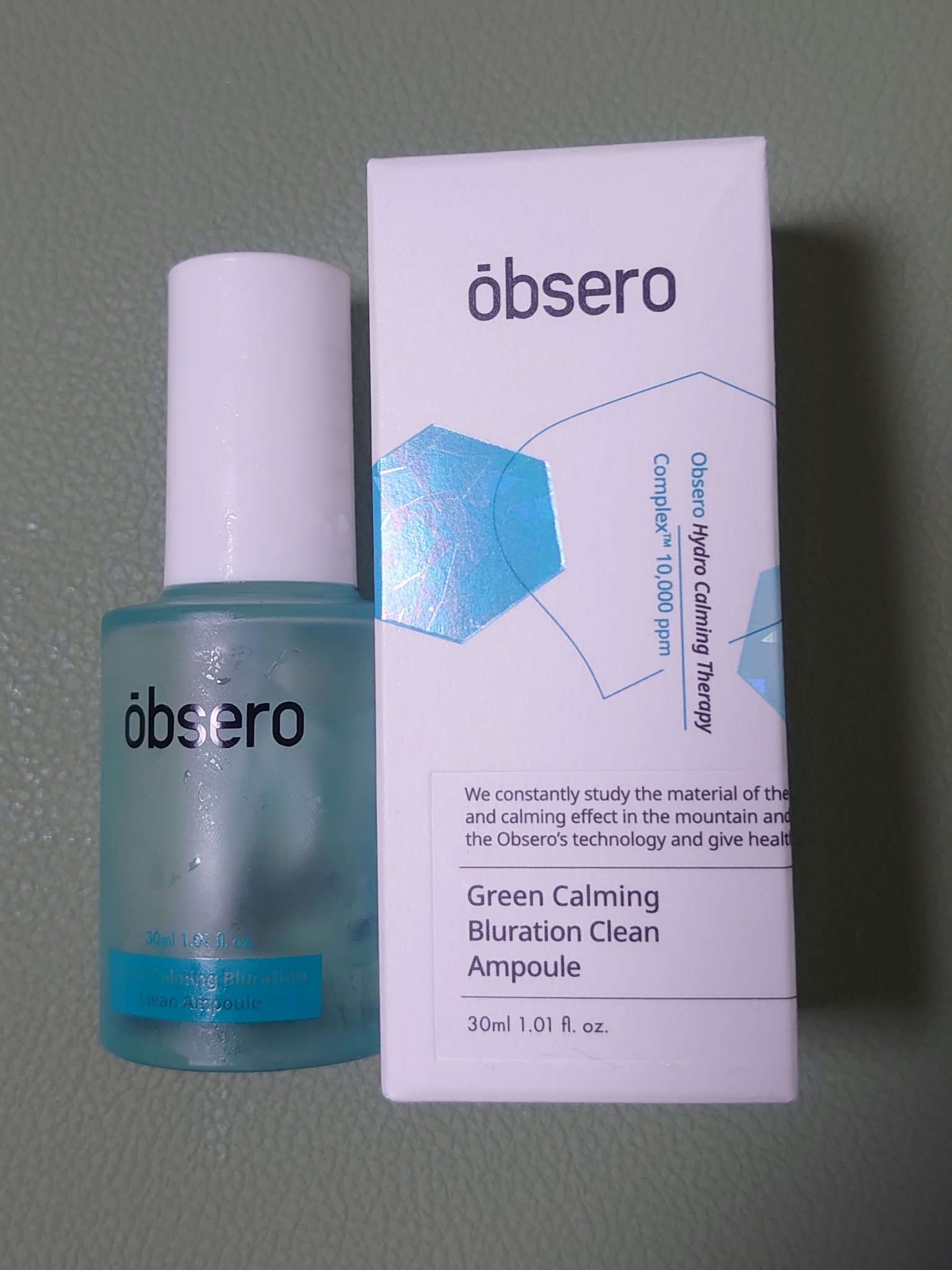 グリーンカーミングブルーレーションクリーンアンプル/obsero/美容液を使ったクチコミ（1枚目）