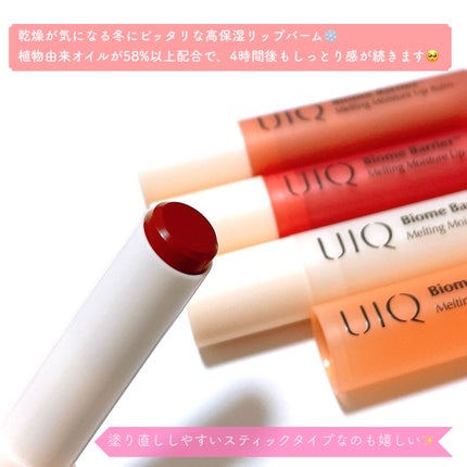 バイオームバリアメルティングモイスチャーリップバーム/UIQ/リップバームを使ったクチコミ(2枚目)