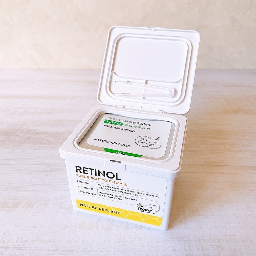 キューブマスク レチノール/ネイチャーリパブリック/シートマスク・パックを使ったクチコミ(2枚目)