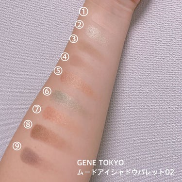 GENE TOKYO ムードアイシャドウパレット/DAISO/アイシャドウパレットを使ったクチコミ（3枚目）