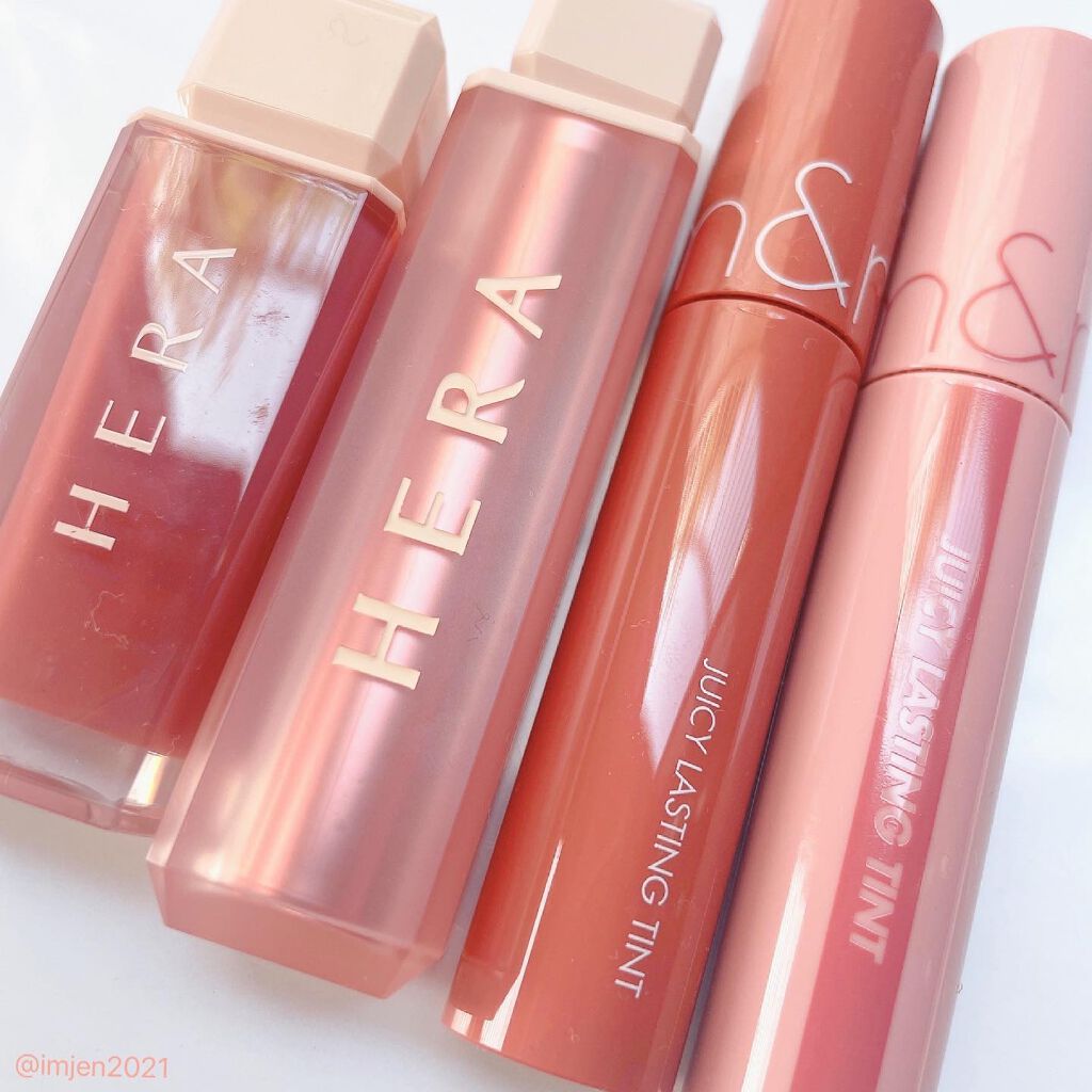 ジューシーラスティングティント/rom&amp;nd/リップティントを使ったクチコミ（3枚目）