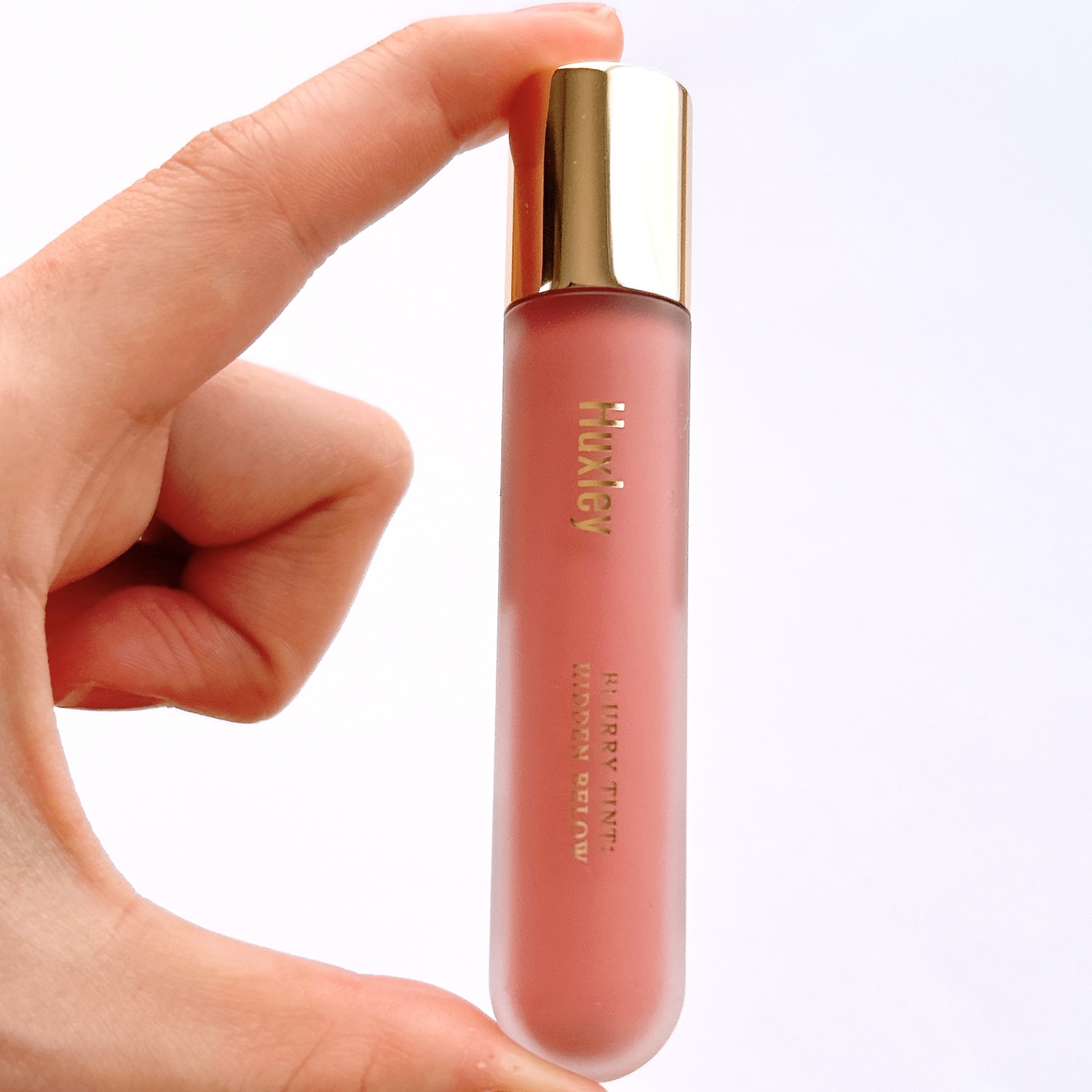 ブラーリーティント ヒドゥンビロウ/Huxley/リップティントを使ったクチコミ（3枚目）