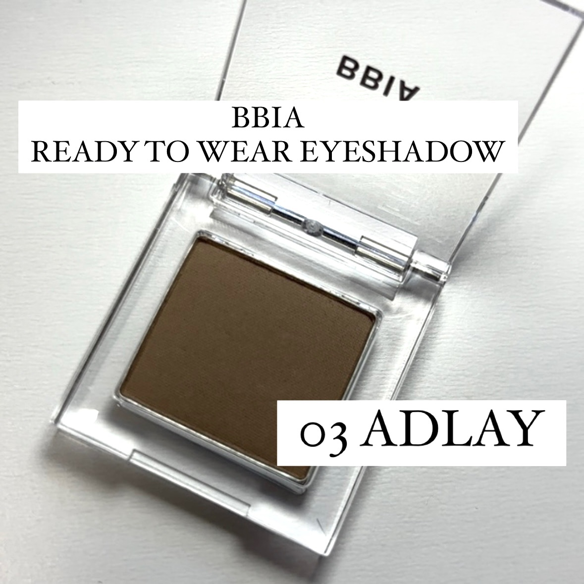 レディートゥウェアアイシャドウ/BBIA/単色アイシャドウを使ったクチコミ（2枚目）