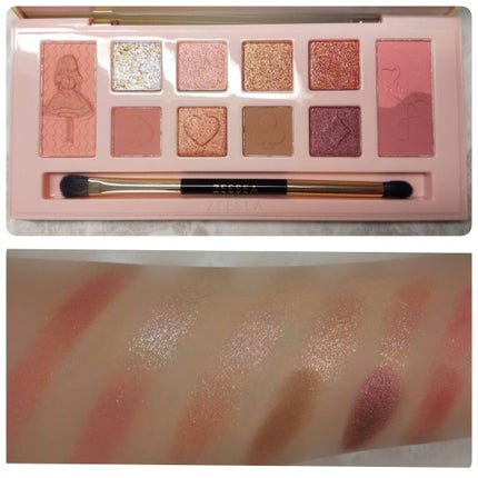 アリスドリームランドシリーズ 12色アイシャドウパレット(ZEESEA×大英博物館)/ZEESEA/アイシャドウパレットを使ったクチコミ(3枚目)