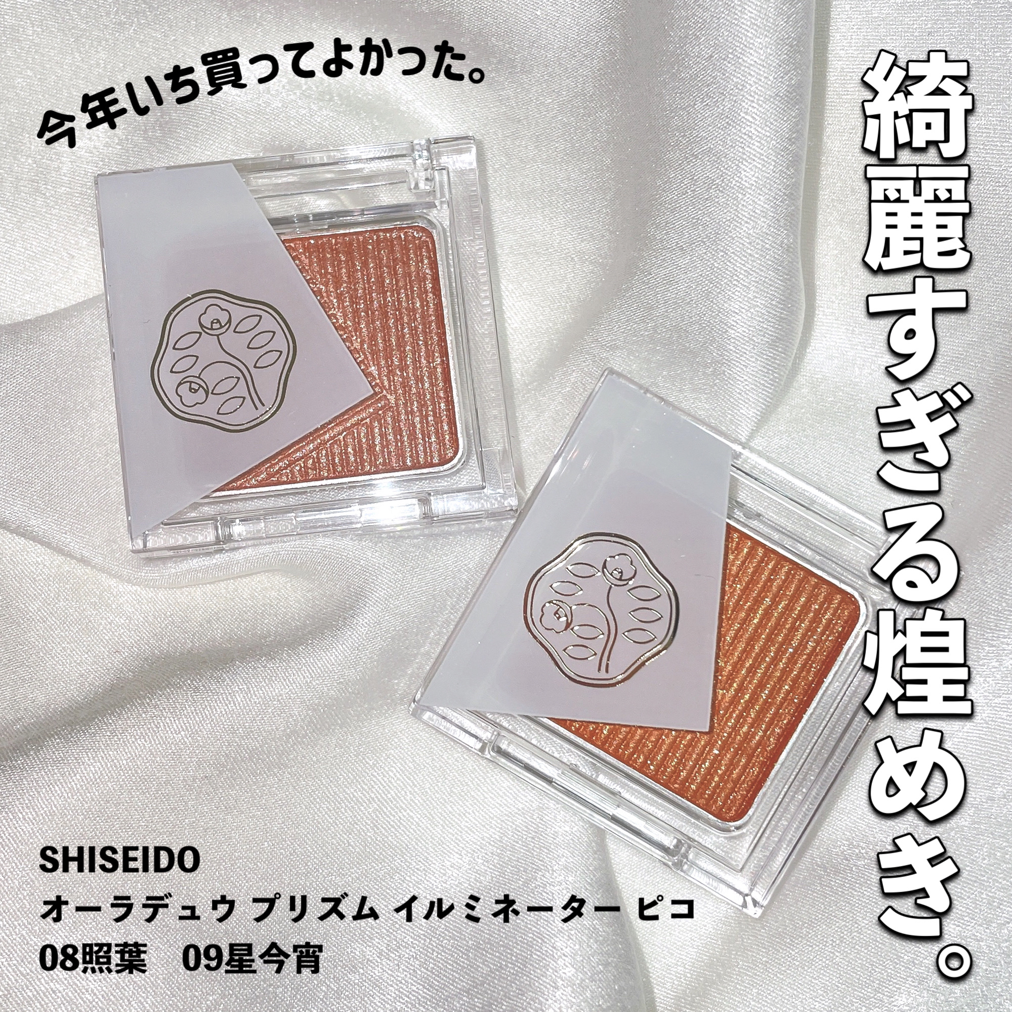 オーラデュウ プリズム イルミネーター ピコ 09 星今宵/SHISEIDO/単色アイシャドウを使ったクチコミ（1枚目）