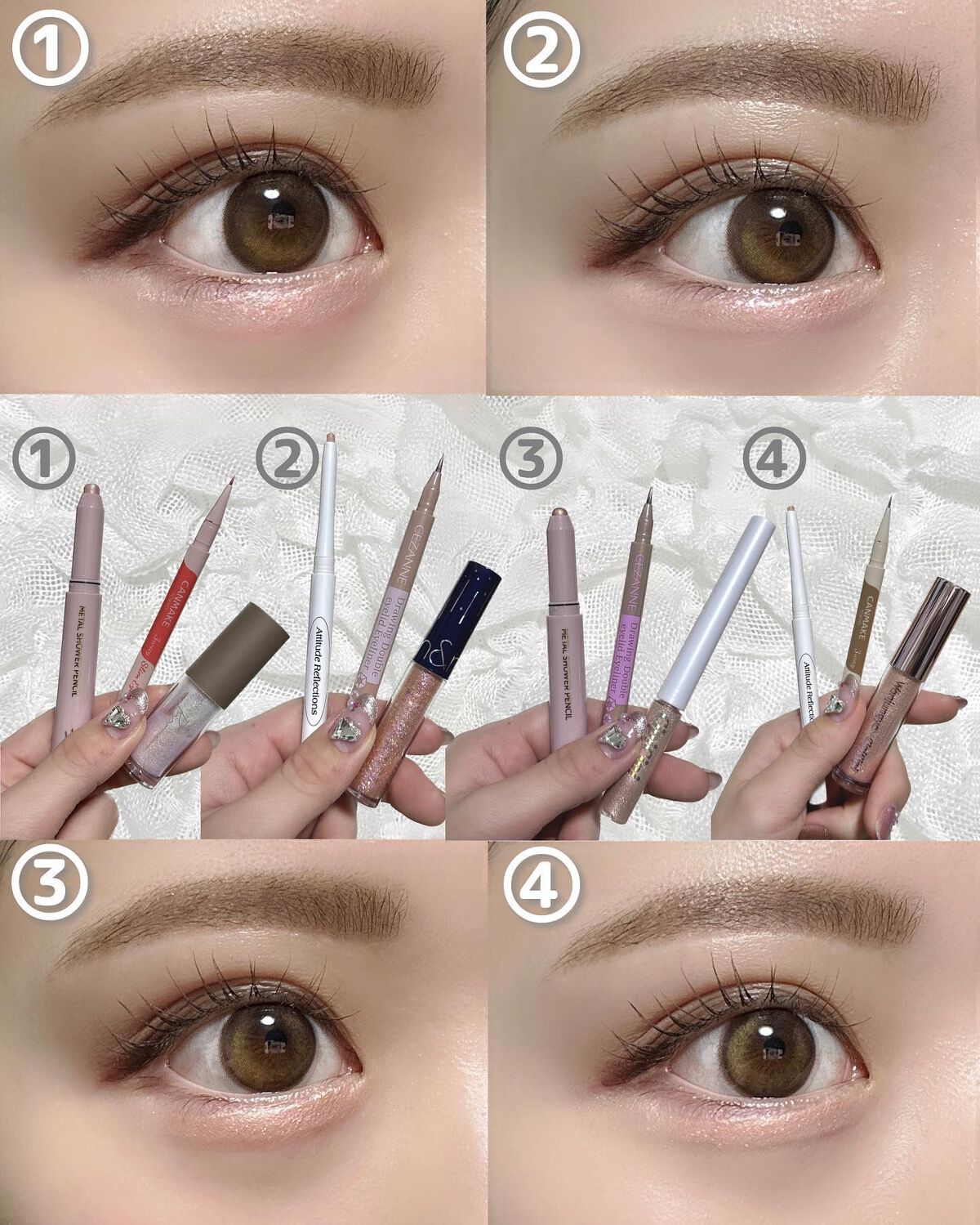 描くふたえアイライナー/CEZANNE/リキッドアイライナーを使ったクチコミ(7枚目)