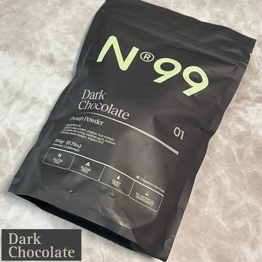n99 ダークチョコレート プロテインパウダー/99 FOODS/食品を使ったクチコミ（2枚目）