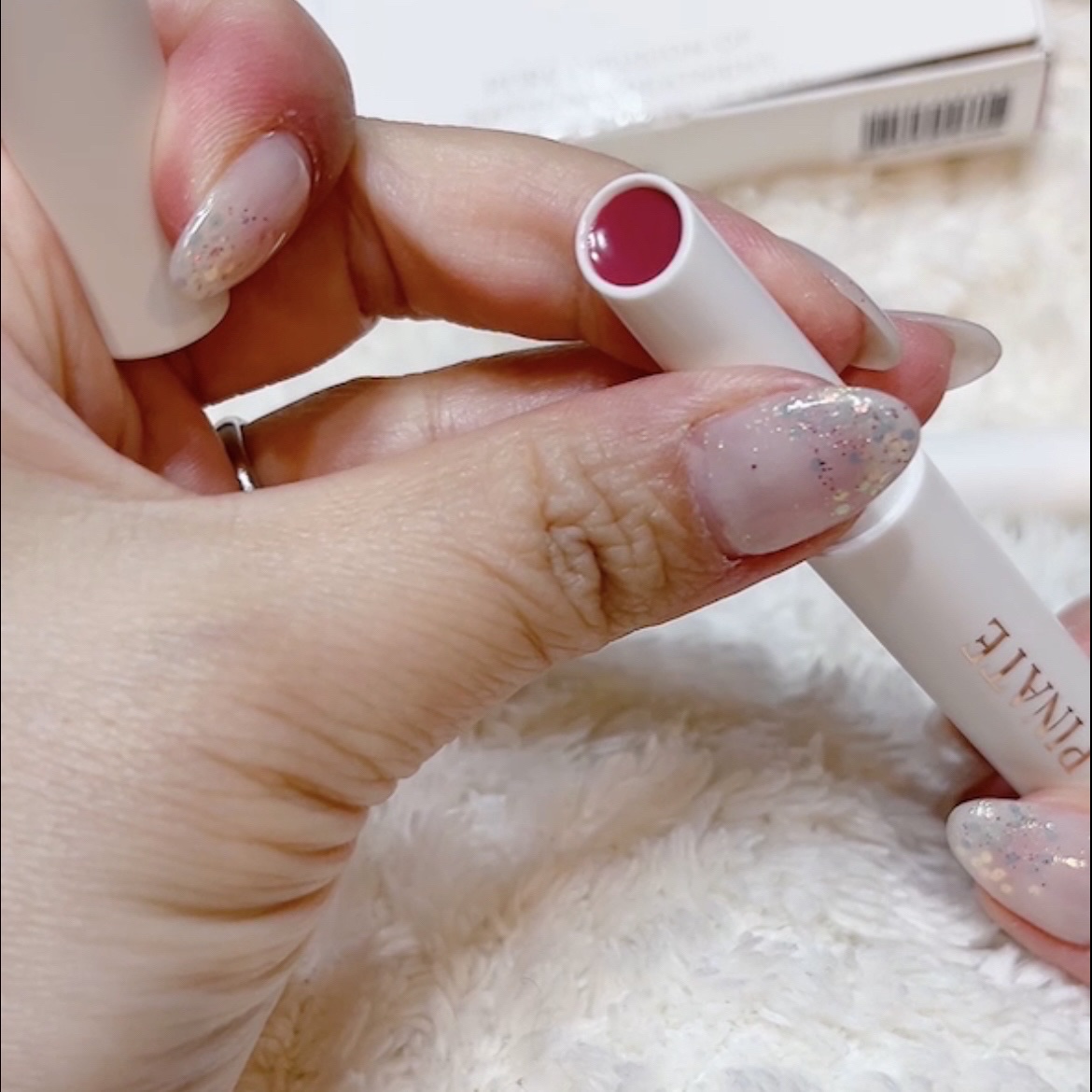 ベアグローペプチドメルティングバーム/PINATE/口紅を使ったクチコミ（3枚目）