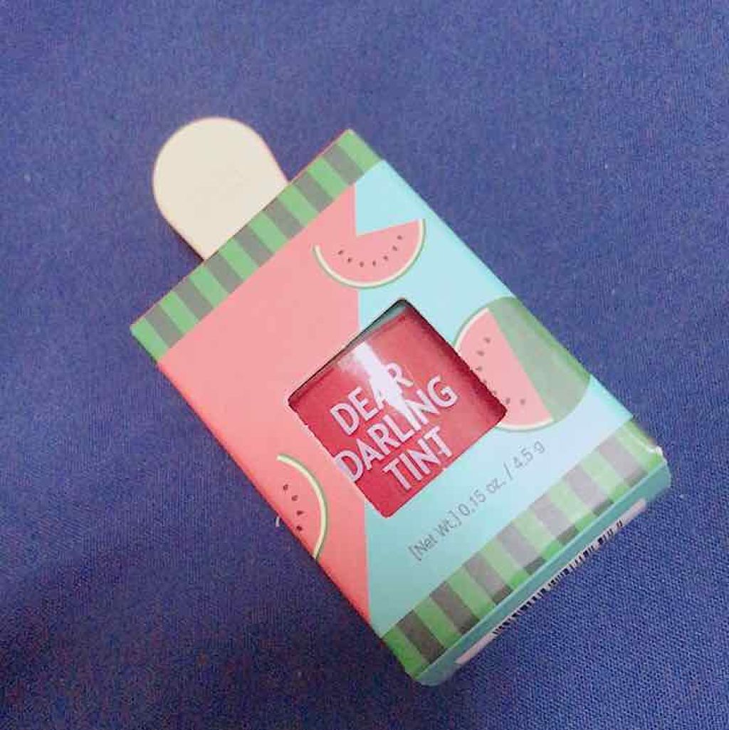 ディアダーリン ウォータージェルティント （アイスティント）/ETUDE/口紅を使ったクチコミ（1枚目）