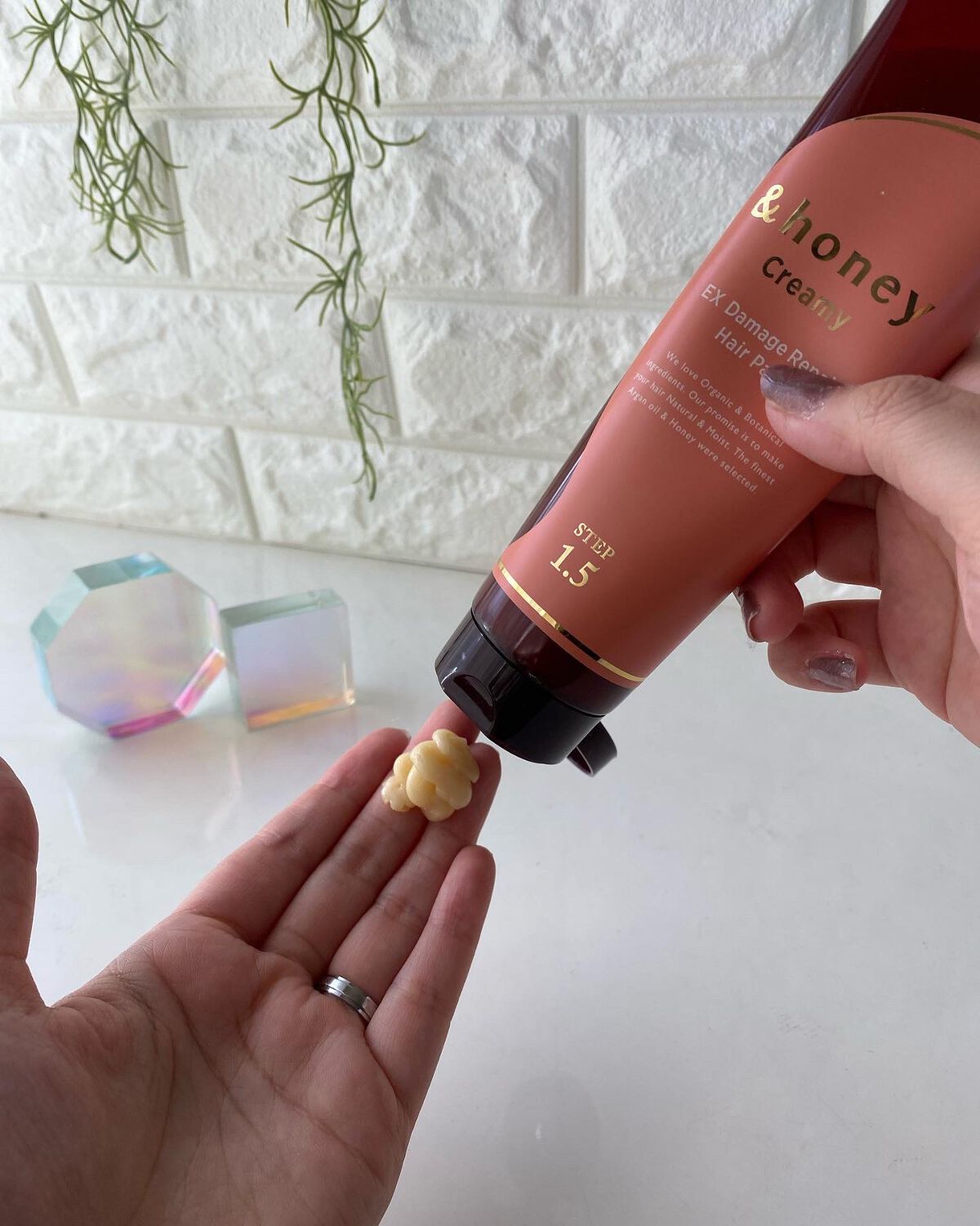 &honey  Creamy EXダメージリペアヘアパック1.5/&honey/ヘアマスク・ヘアパックを使ったクチコミ(3枚目)