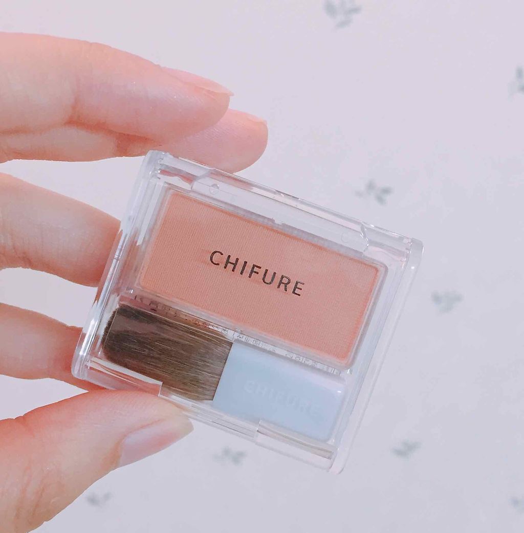 チーク カラー(ブラシ付)/ちふれ/パウダーチークを使ったクチコミ（1枚目）