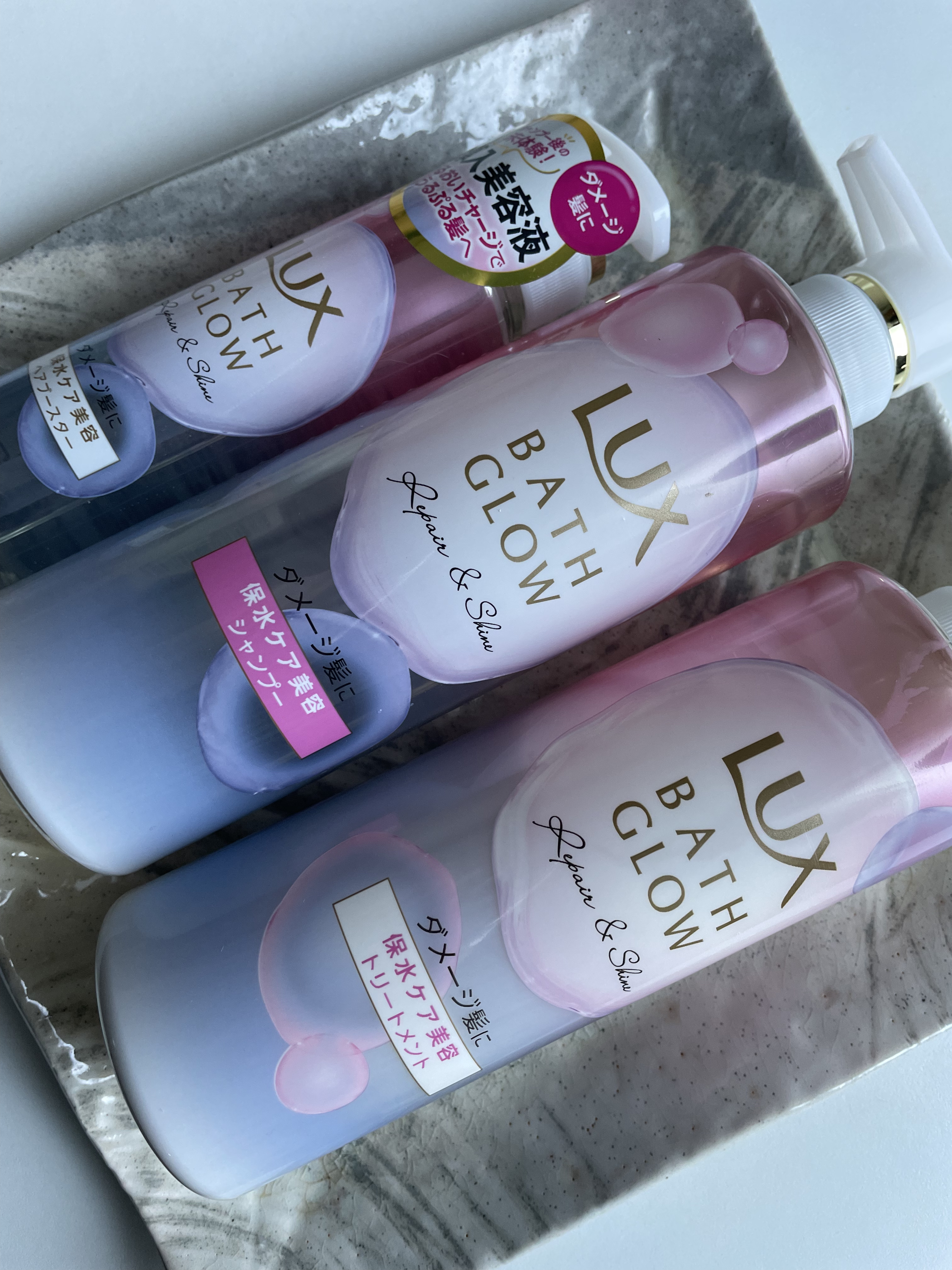 バスグロウ リペア&シャイン シャンプー / トリートメント/LUX/市販シャンプーを使ったクチコミ（1枚目）