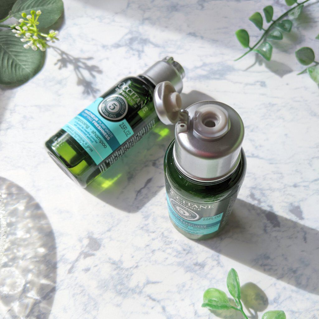 ファイブハーブス ピュアフレッシュネス シャンプー／コンディショナー/L'OCCITANE/市販シャンプーを使ったクチコミ（3枚目）