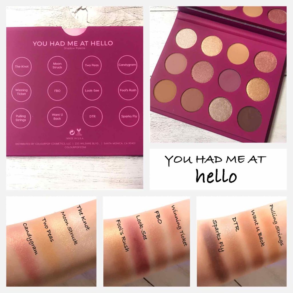 YOU HAD ME AT HELLO/ColourPop/アイシャドウパレットを使ったクチコミ(2枚目)