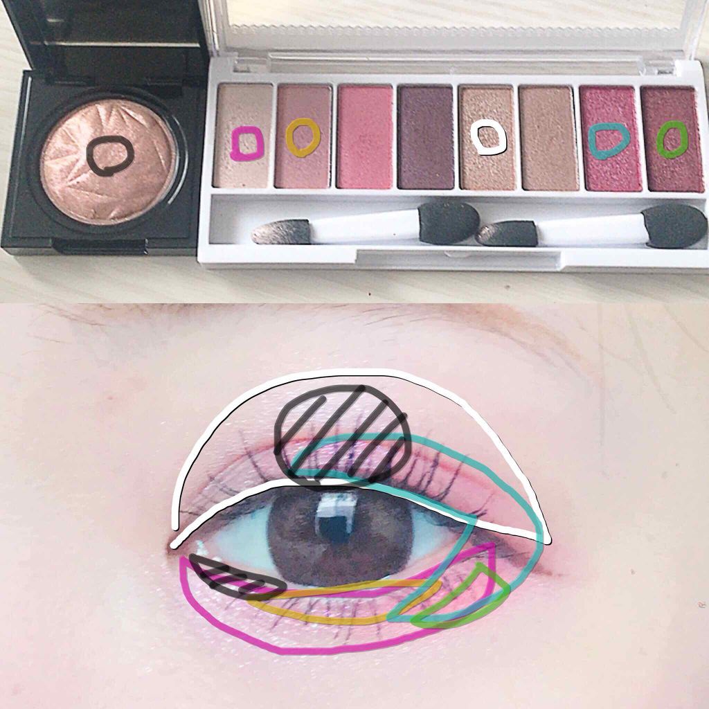 スイーツコレクション/マリブビューティー/アイシャドウパレットを使ったクチコミ(2枚目)