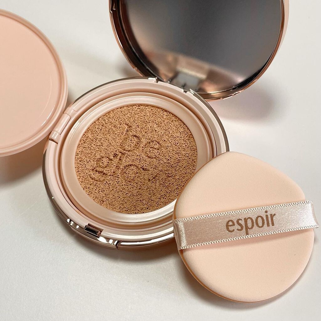 プロテーラービーグロウクッション(オールニュー)/espoir/クッションファンデーションを使ったクチコミ（2枚目）