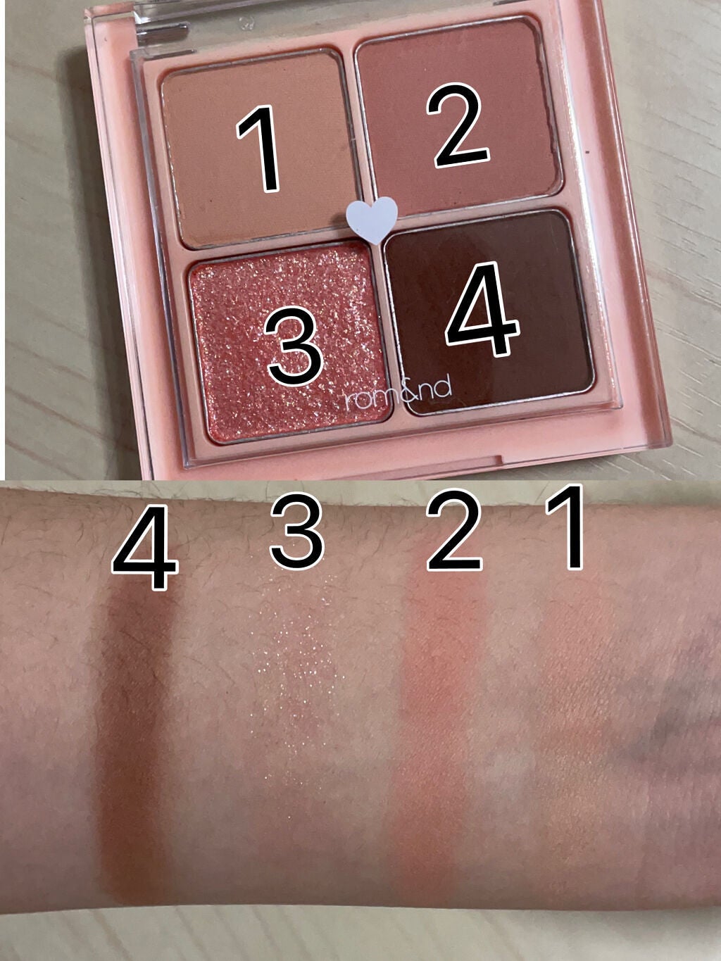 ベターザンアイズ/rom&nd/アイシャドウパレットを使ったクチコミ(2枚目)