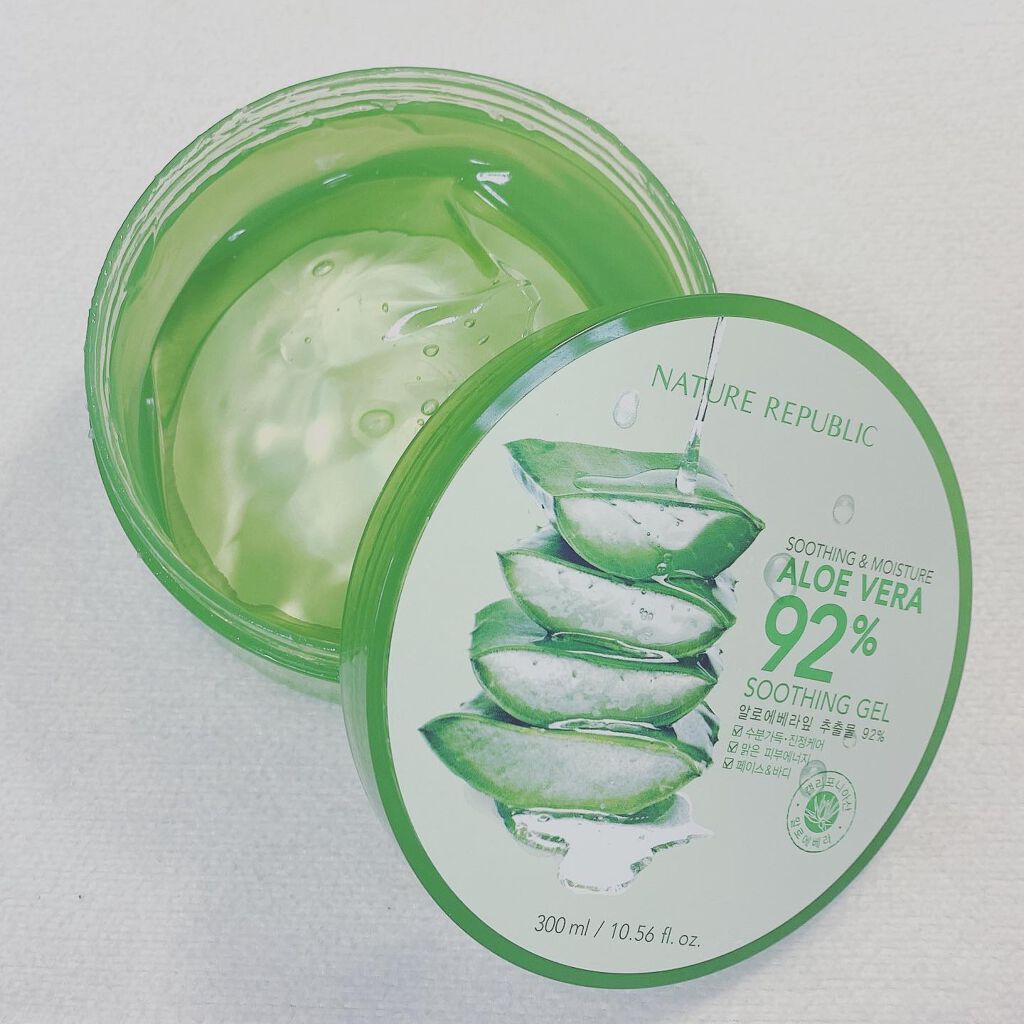 しずく on LIPS 「スキンケアの中で1番好きなこれ!『ALOEVERA』🌱TikT..」(1枚目)