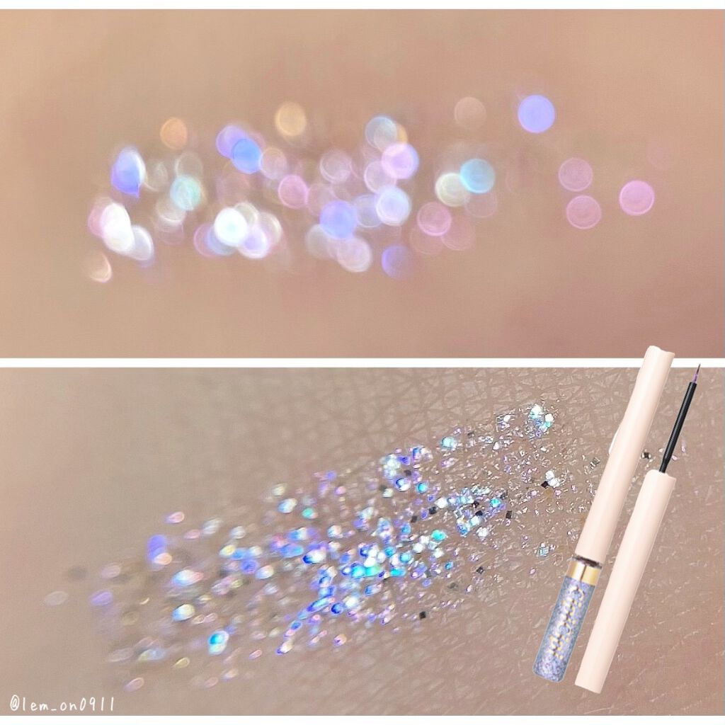 グリッターイルミネーションライナー/CipiCipi/リキッドアイライナーを使ったクチコミ(2枚目)