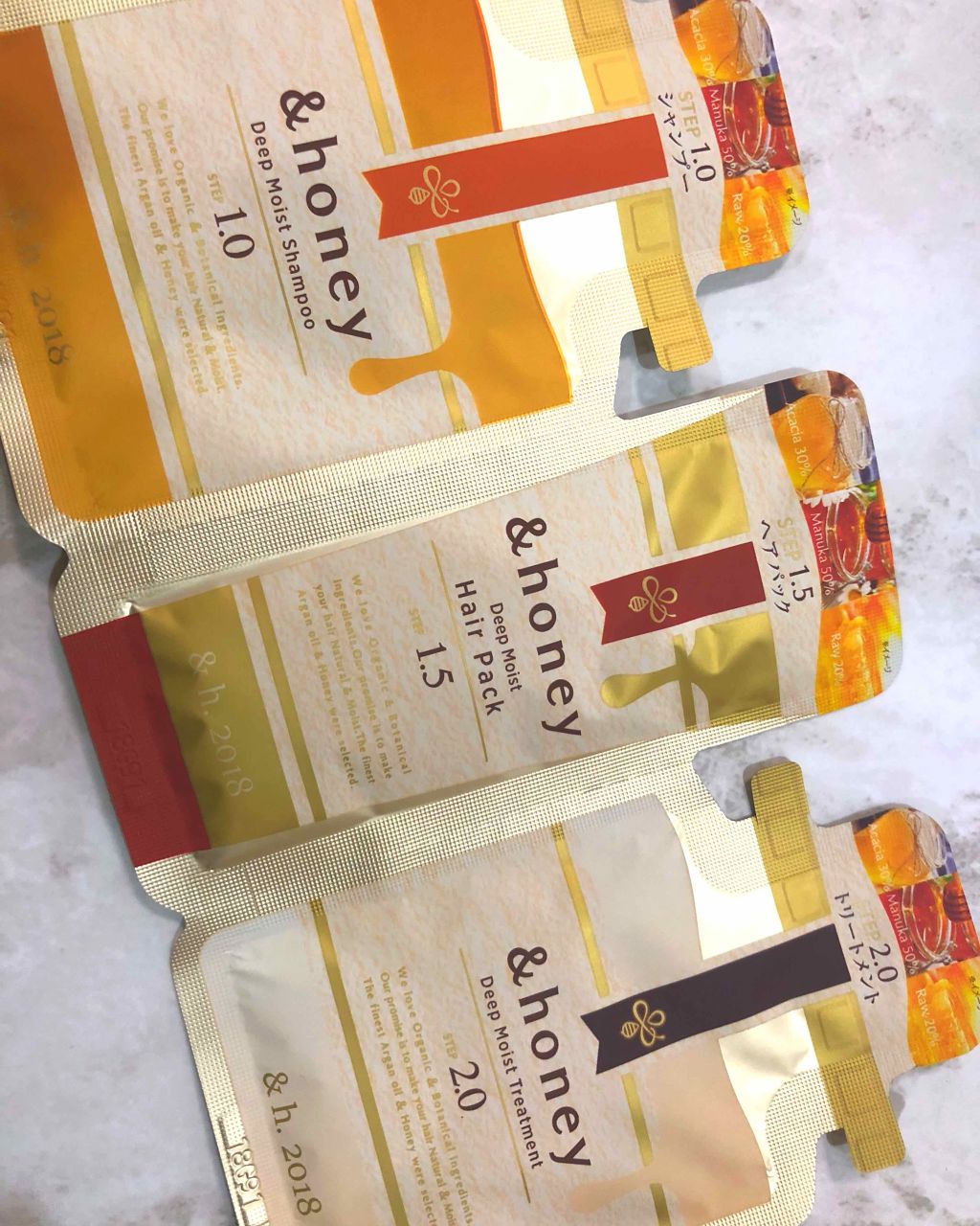 ディープモイスト シャンプー1.0/ヘアトリートメント2.0/&honey/市販シャンプーを使ったクチコミ(4枚目)